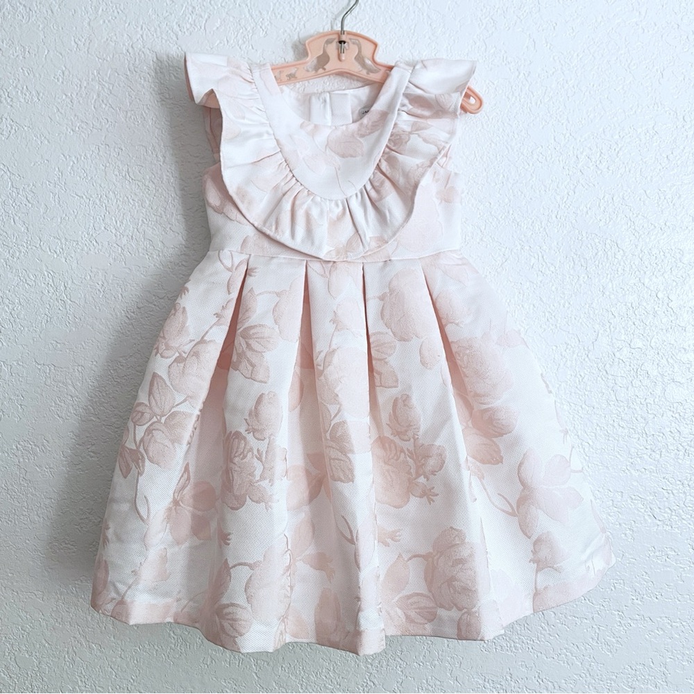Janie and Jack Pink Floral Formal Dress